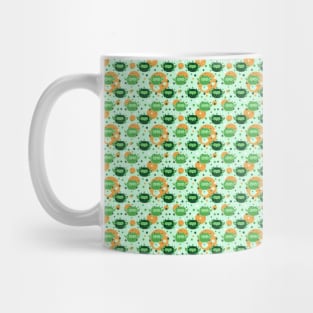 Lucky Green Owl Pattern Mug